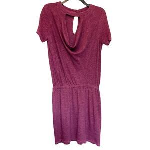 Lanston Draped Mini Dress Pink Small